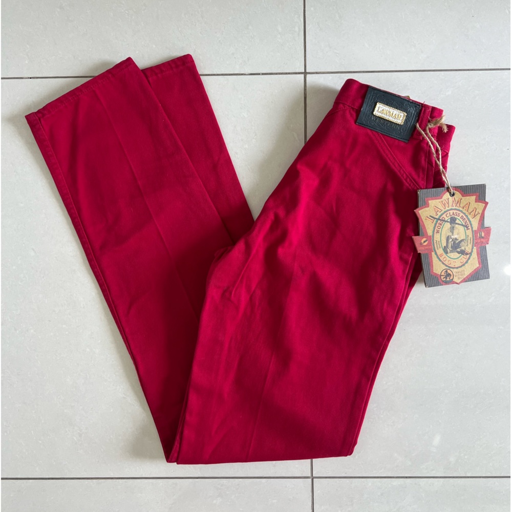 Berry Red vintage Lawman jeans